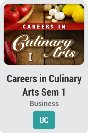 Careers in Culinary Arts Semester 1: Introduction