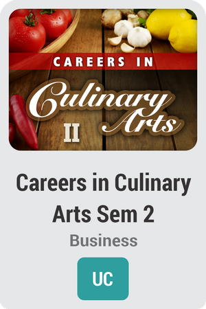 Careers in Culinary Arts Semester 2: Finding Your Palate