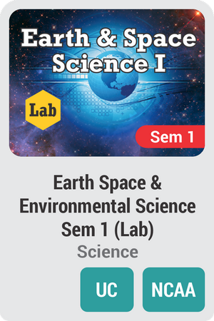Earth Space and Environmental Science Semester 1 (Earth and Space Science) (Lab)