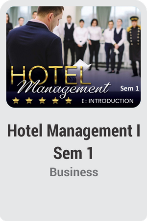 Hotel Management I Sem 1