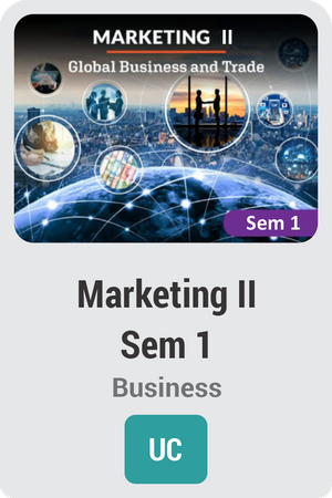Marketing II Semester 1: Global Business and Trade