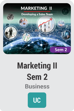Marketing II Semester 2: Developing a Sales Team