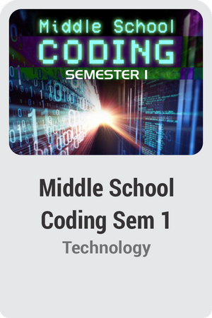 Middle School Coding Semester 1: Introduction