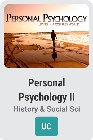 Personal Psychology II: Living in a Complex World
