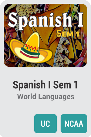 Spanish I Semester 1