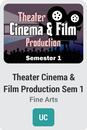 Theater Cinema and Film Production Semester 1